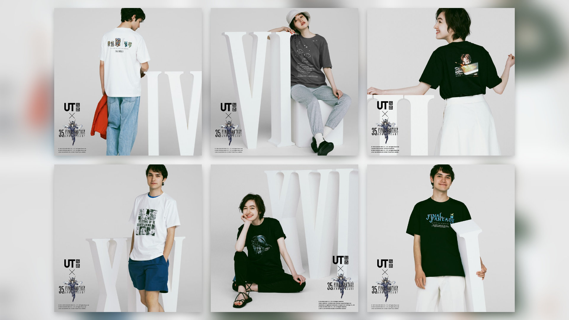 UNIQLO Final Fantasy Shirts Featured