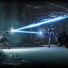 AI LIMIT protagonist Arrisa deflecting a laser beam with the parry mechanic.