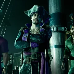 Screenshot of Majima and his crewmates in Like a Dragon: Pirate Yakuza in Hawaii, one of the RPGs Coming This Week