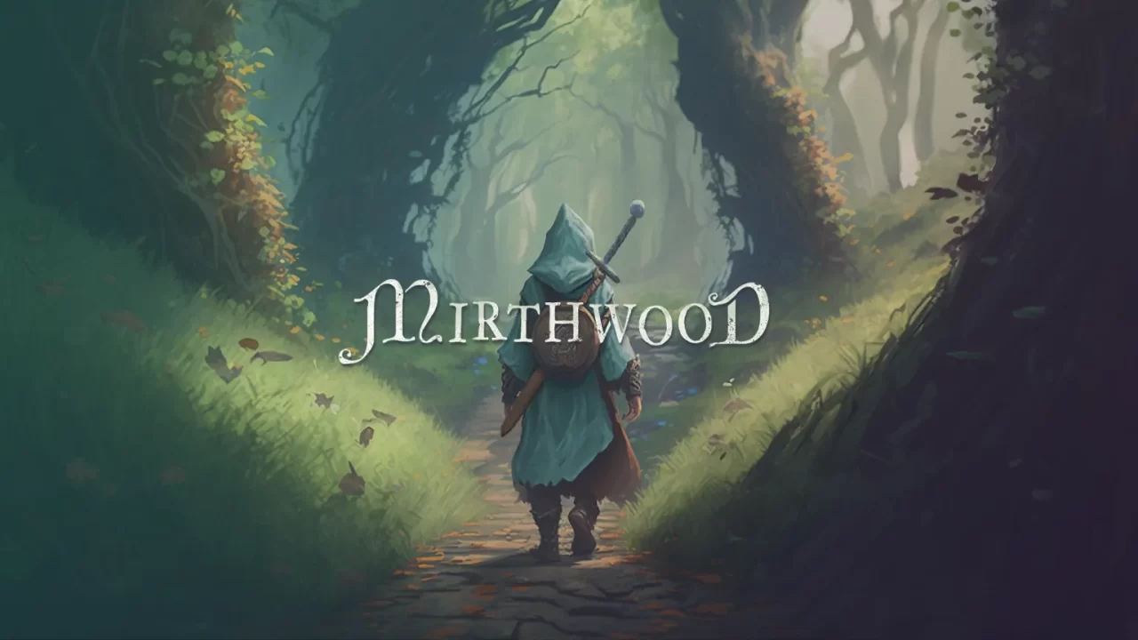 Artwork of Mirthwood, one of the RPGs coming this week