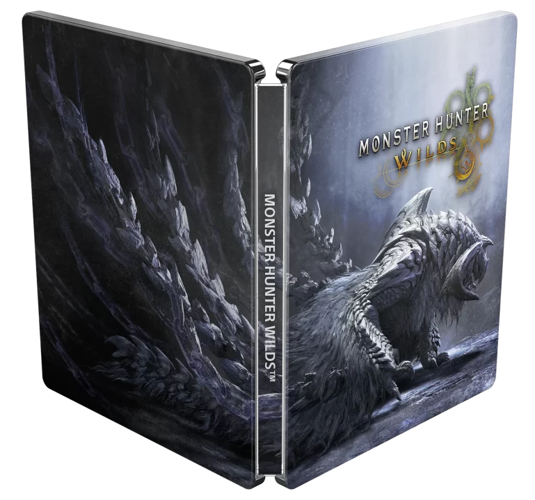 Monster Hunter Wilds Cover Art US Steelbook