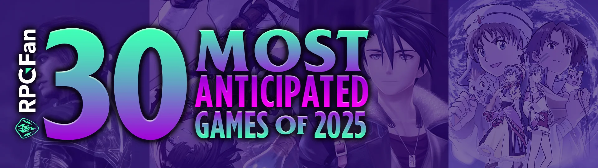 Most Anticipated Games of 2025 with artwork from some 2025 releases in the background