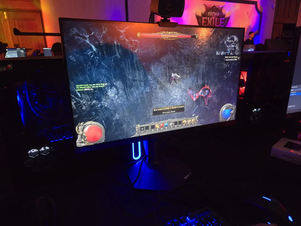 Path of Exile 2 on a large screen at an event